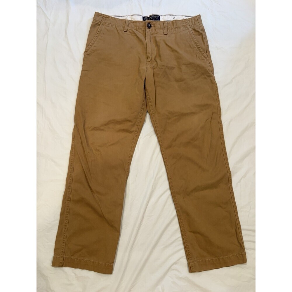 American Eagle Pants Men’s 34x32 Tan Relaxed Straight Khakis